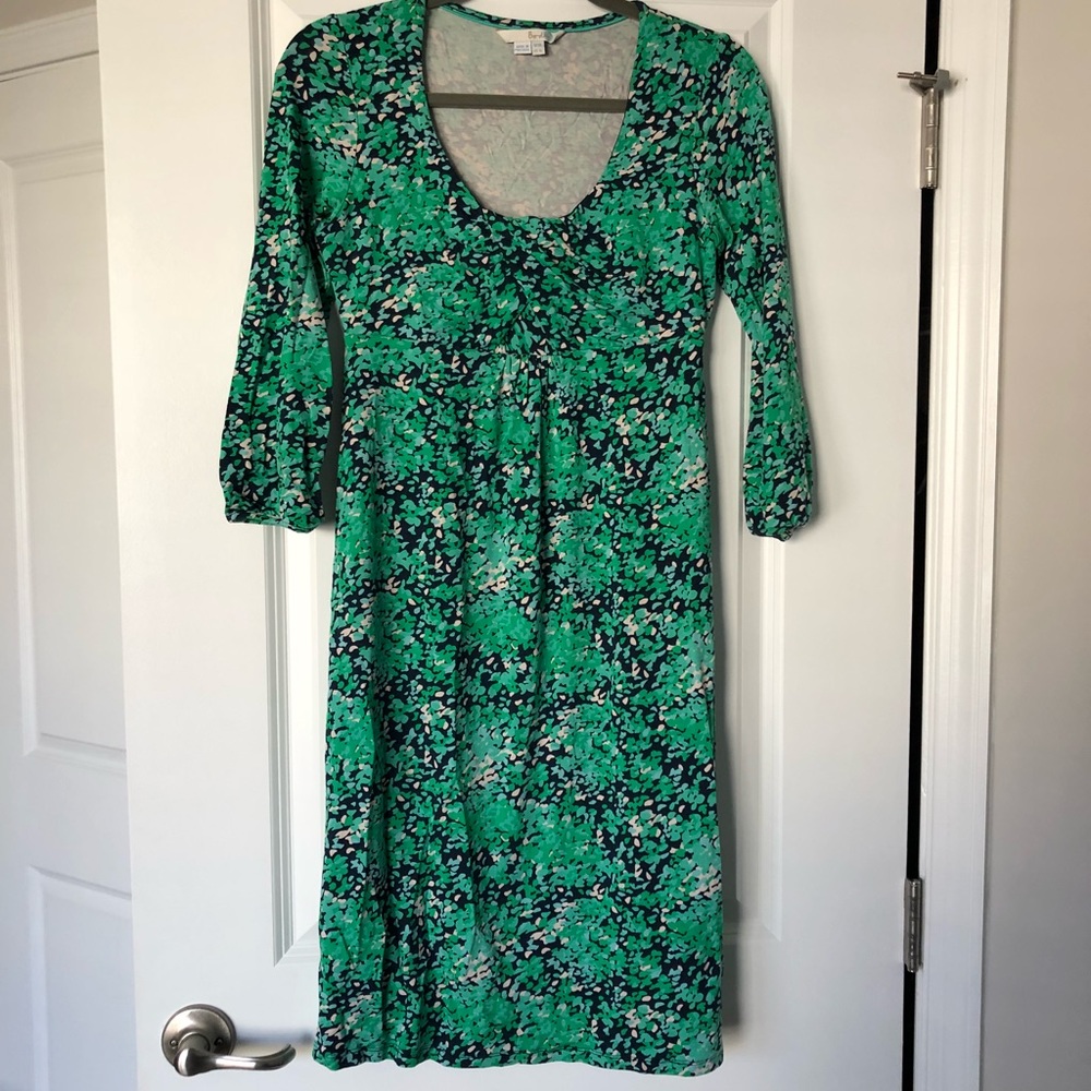 Boden Green Floral Dress - 6
